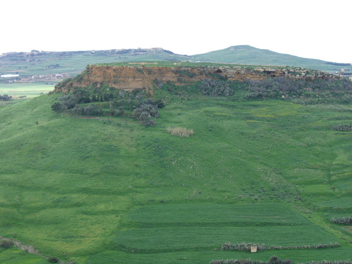 A closer view of the slopes of the hill. A view from the citadel to the west. 