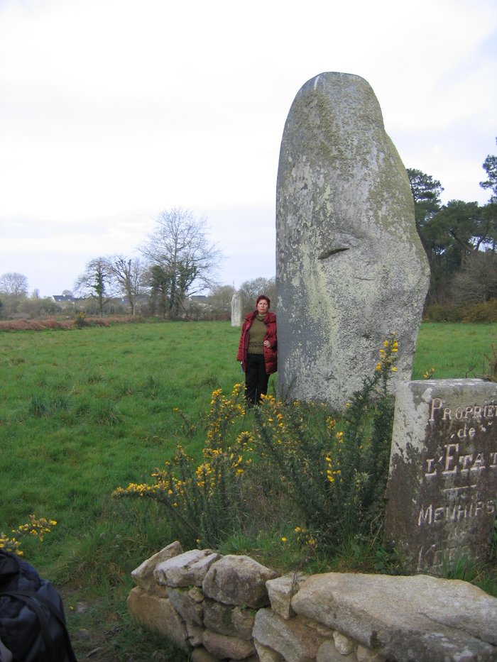 Two menhirs not far from St.-Michel abbey