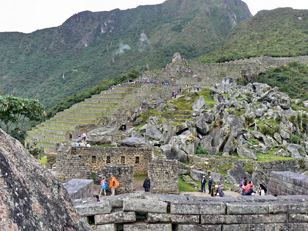  Blocky ruins at Machu-Picchu